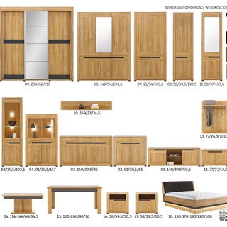 łóżko 160x200 z pojemnikiem zagłówkiem York 18/ 160 podnoszone loft