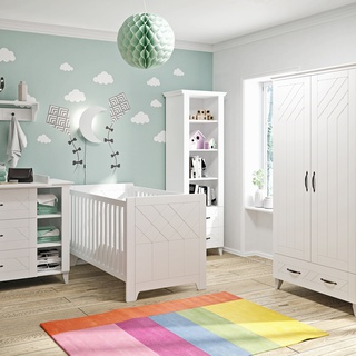 szafa 95 dwudrzwiowa na nóżkach Classic 01 elegancka stylowa biała