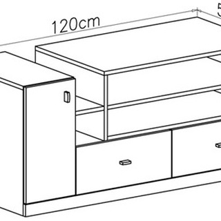 szafka 120 rtv pod telewizor Mobi 12 stolik telewizyjny młodzieżowy
