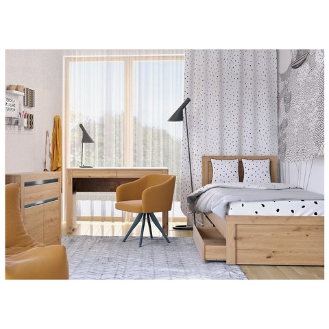 Zestaw mebli nowoczesnych ARIZONA 7 biurko komoda łóżko komplet