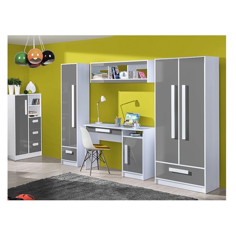 Zestaw komplet GULIVER 3 biurko komoda szafa regał do pokoju ucznia