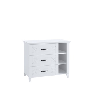komoda 110 z szufladami nogami Classic 05 elegancka szafka biała