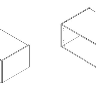 szafa 135 wysoka z nadstawką Lorin 01 / 17 z szufladami półkami drążkiem