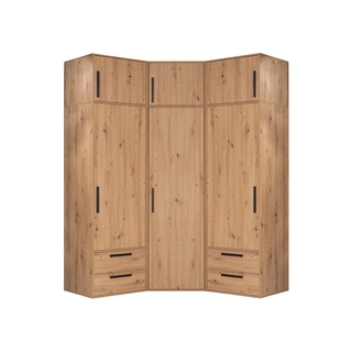 zestaw narożna szafa ARTI F wysoka z nadstawką rogowa duża pojemna