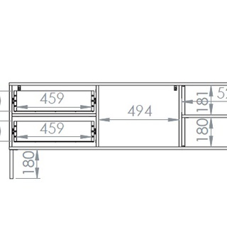 szafka 160 rtv z oświetleniem nogami Barnee 04 stolik pod telewizor