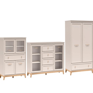 zestaw stylowy Windsor C komoda witryna szafa do salonu pokoju