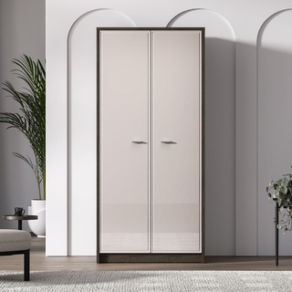 szafa 89 elegancka dwudrzwiowa Avante 01 ubraniowa w połysku