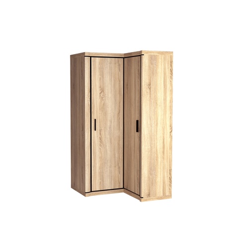 Szafa 100 - 114 narożna duża DALLAS 21 rogowa z półkami drążkiem