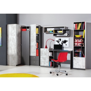 zestaw meblościanka młodzieżowa Tablo 3 z biurkiem szafą narożną