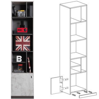 zestaw meblościanka młodzieżowa Tablo 3 z biurkiem szafą narożną