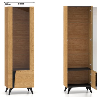 witryna 58 elegancka z nogami Toscania 02 P nowoczesna do salonu