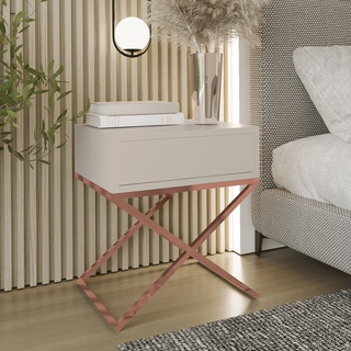 stolik 45 nowoczesny z szufladą X elegancki nocna szafka do sypialni