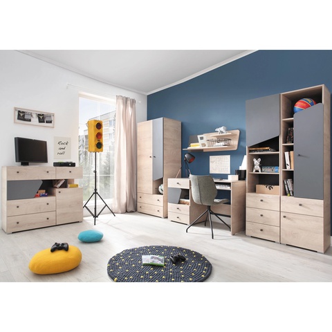 Zestaw komplet mebli DELTA C biurko komoda szafa regał do pokoju