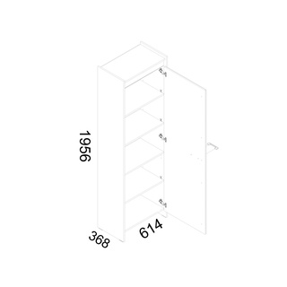 Szafa Teen TES-1C+TED-1PC