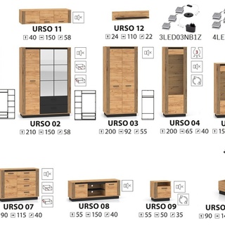 łóżko 160x200 z pojemnikiem podnoszone Urso 1401 loft do sypialni