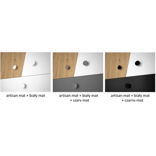 zestaw mebli Nero 2 łóżko składane komoda szafa do pokoju sypialni