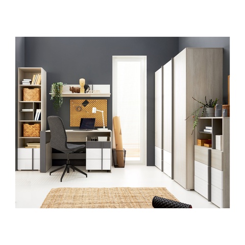 Zestaw mebli nowoczesnych REMO 5 biurko szafa komoda komplet