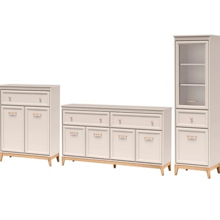 witryna 55 na nóżkach Windsor 06 słupek przeszklony regał gablota