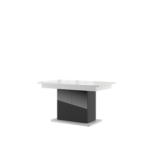 Stół Star 03 czarny połysk + biały połysk