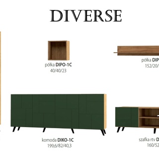 półka 152 ścienna Diverse DIPO-2C wisząca duża szeroka do pokoju