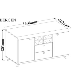 Komoda Bergen 2D2S