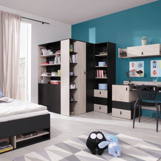 regał 45 mały Planet 07 zamykany z szufladami niski słupek do pokoju