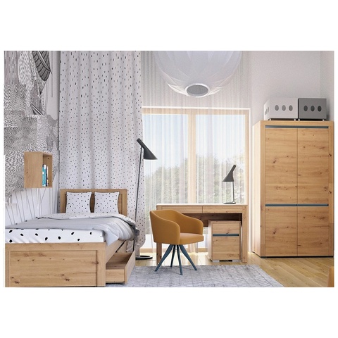 Zestaw ARIZONA 3 biurko półka łóżko szafa do pokoju młodzieżowego