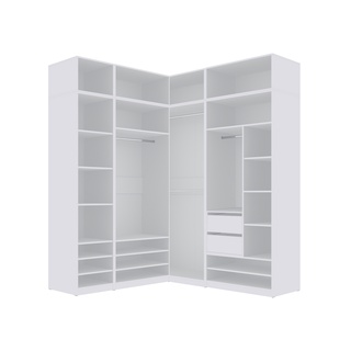 nadstawka 80 na szafę Tres 03N pawlacz bez drzwi biała