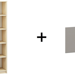 front drzwi Drop 06w do regału 06 szary + biały