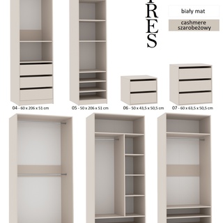 szafka 60 z szufladami Tres 07 kontener organizer do szafy