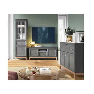 zestaw mebli Terra 5 komoda rtv witryna nowoczesna elegancka