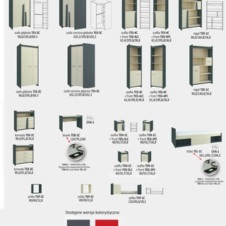 Szafka Teen TEN-1C+TED-2PC
