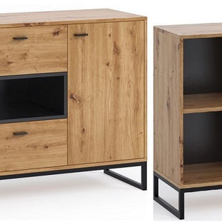 komoda 135 loft nowoczesna Olier 02 szafka na nogach płozach