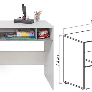 zestaw młodzieżowy nowoczesny Sigma B biurko łóżko szafa narożna