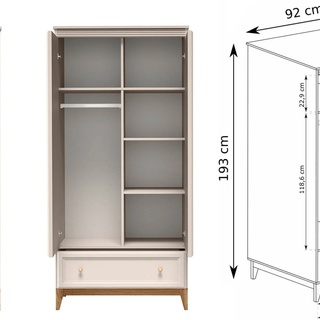 zestaw meblościanka elegancka Windsor A komoda rtv witryna ława