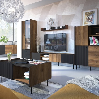 ława 98 ,6 loft z szafką nogami Prestigo 11 stolik kawowy nowoczesny