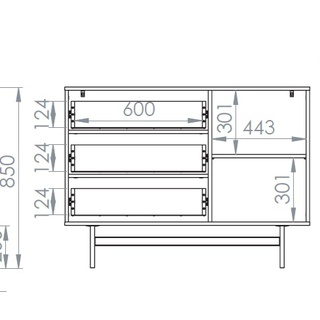 zestaw komplet Reynos 3 komoda szafa do pokoju sypialni korytarza