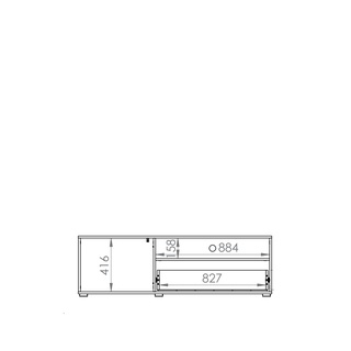 Szafka rtv 150 cm Adagio 07 połysk