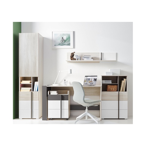 Zestaw mały REMO 4 młodzieżowa dziecięca meblościanka z biurkiem