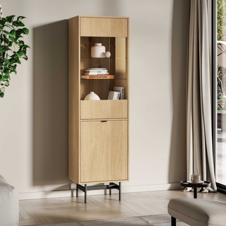 witryna 65 Reynos 02 gablota słupek wąski wysoki przeszklony regał