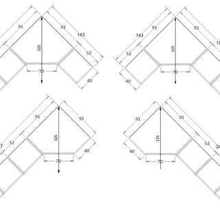 zestaw narożna garderoba Grant 34 wysoka duża półki szuflady drążki