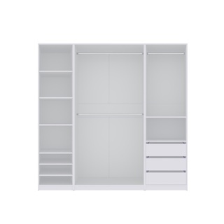 nadstawka 60 na szafę Tres 04N pawlacz bez drzwi biały