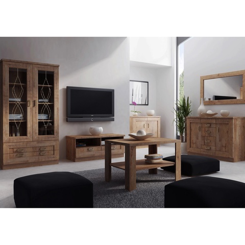 Zestaw mebli klasycznych TADEUSZ 1 komoda witryna ława lefkas