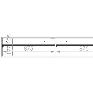 szafka 180 rtv wisząca Reynos 07 półka zamykana pod tv stolik wiszący