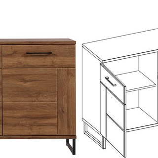 zestaw Ivo 3 komoda szafa na nóżkach do pokoju sypialni korytarza