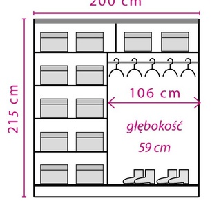 Szafa Przesuwna Domino DN3-200