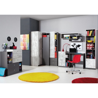 regał otwarty z szafką Tablo 06 L/P słupek półki na zabawki książki szary