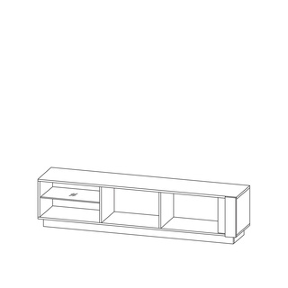 Stolik RTV Arco H 187 dąb artisan