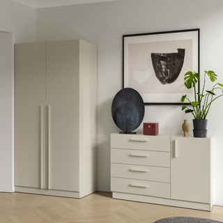 szafa 100 wysoka ubraniowa Braga 03M półki drążek na wieszaki