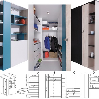 szafa 135 narożna duża Planet 01 rogowa garderoba młodzieżowa